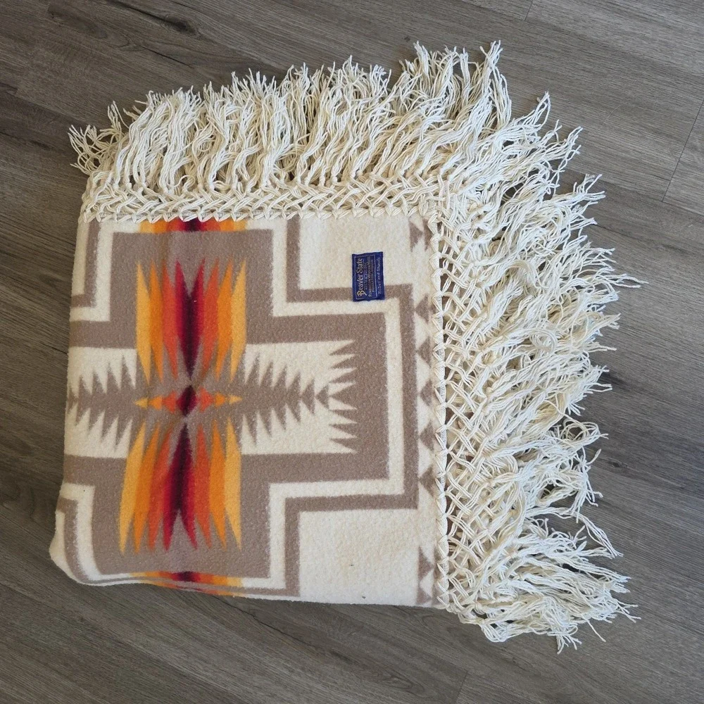 Beaver State Pendleton Harding Wool Blanket USA 68